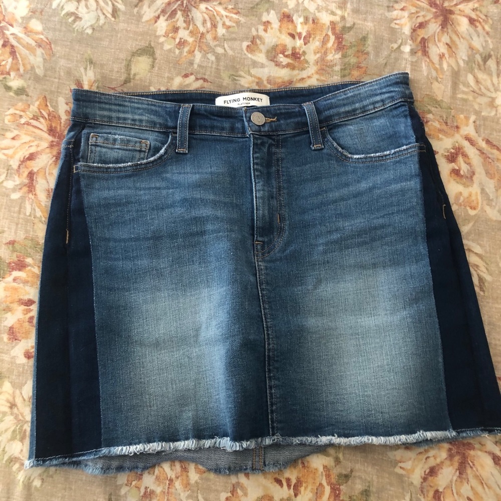 Flying Monkey denim skirt
